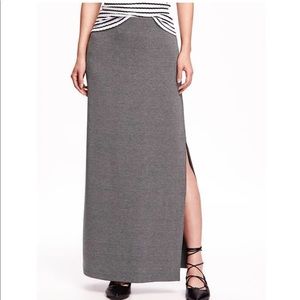 NWT gray maxi skirt